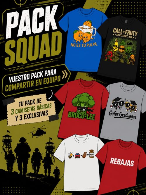 Pack Squad (3 básicas y 3 exclusivas)
