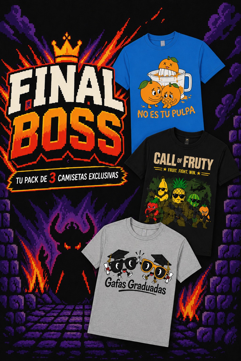Pack Final Boss (3 exclusivas)