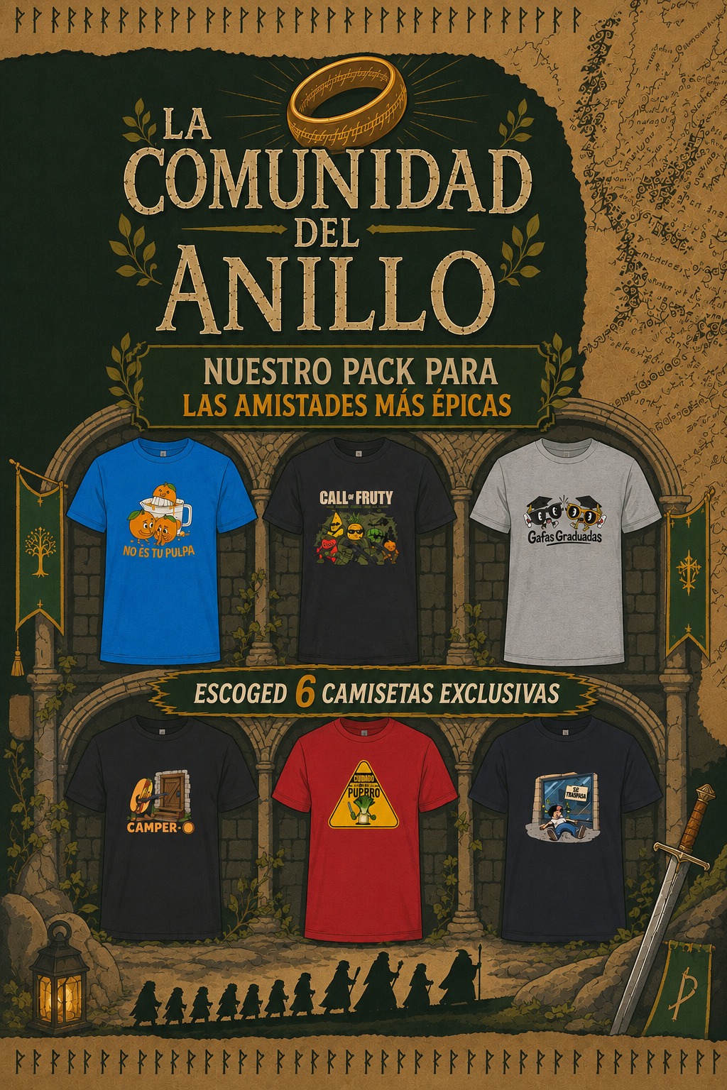 Pack Compañía del Anillo (6 exclusivas)